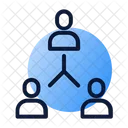 Teamwork Cooperation Network Icon