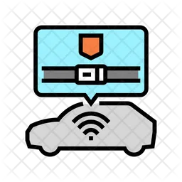 Tecnología de seguridad del automóvil  Icono