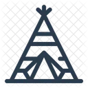 Teepee Shelter Tent Icon