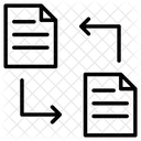 Teilen Datenubertragung Datei Symbol