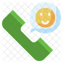 Telefonema Smiley Entre Em Contato Comigo Ícone