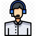 Telemarketer Salesperson Operator Icon