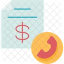 Telephone Cost Bill Icon