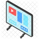 Isometric Screen Video Icon