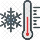 Temperatura Congelamento Neve Ícone