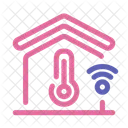 Temperatura De Casa Inteligente Temperatura De Casa Termometro Ícone