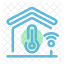 Temperatura De Casa Inteligente Temperatura De Casa Termometro Ícone