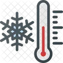 Congelamento Temperatura Neve Ícone