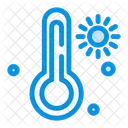 Temperatura De Verao Temperatura Quente Termometro Ícone