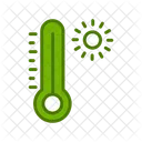 Temperatura Quente Superaquecimento Termometro Ícone