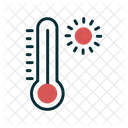 Temperatura Quente Superaquecimento Termometro Ícone
