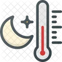 Temperature Night Forcast Icon