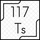 Tennessine Periodic Table Chemistry Icon