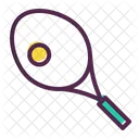 Tennis Racket Ball Icon