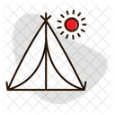 Tent Outdoor Adventure Shelter Icon