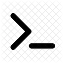 Bash Terminal Secuencia De Comandos Icono