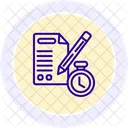 Test Preparation Line Icon Icon