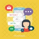 Testimonial Marketing Concept Icon