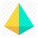 Geometry Shape Tetrahedron Shape Icon