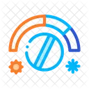 Thermostat Chauffage Refroidissement Icône