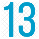 Thirteen Numbers Icon