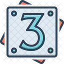 Three Number Count Icon