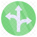 Three Directions Arrows  Icon