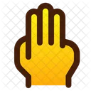 Three Finger Hand Icon