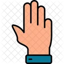 Three Fingers Fingers Gesture Icon