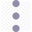 Three vertical dots menu  Icon