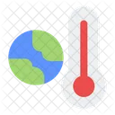 Temperatura alta de la tierra  Icono