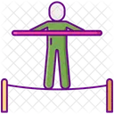 Tightrope Walker Acrobatic Plate Spining Icon