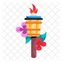 Bamboo Torch Tiki Torch Hawaiian Torch Icon