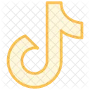 Tiktok Duotone Line Icon Icon