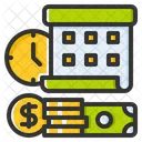 Time Clock Calendar Icon