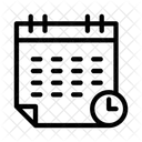 Deadline Calendar Stopwatch Icon