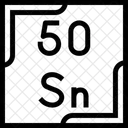 Tin Periodic Table Chemistry Icon