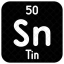 Tin Chemistry Periodic Table Icon