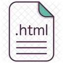 HTML Texto Arquivo Ícone