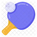 Tischtennis Schlager Ball Symbol