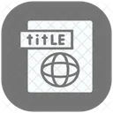 Title Web Optimization Icon