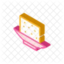 Tofu Cheese Isometric Icon