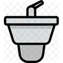 Toilette Bidet Innenraum Symbol