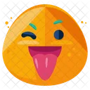 Tongue Out Wink Icon