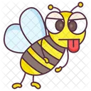 Cartoon Bee Honey Bee Bumblebee Icon