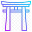 Torii Tor Wahrzeichen Japanischer Shinto Schrein Japan Symbol