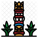 Totem Pole Tiki Icon