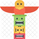 Totem Pfahl Land Symbol