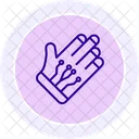 Tracking Gloves Line Icon Icon