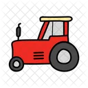 Tractor Agricultural Machinery Farmer Truck Icon